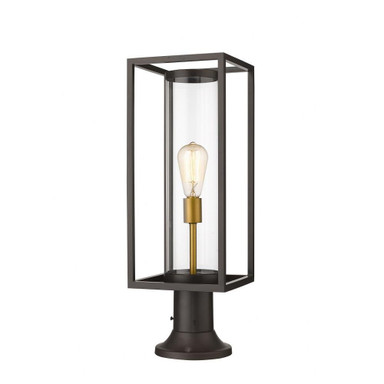 Dunbroch 1 Light Industrial Outdoor Pier Mount 23.75 Inch Tall by Z-Lite - 584PHMR6