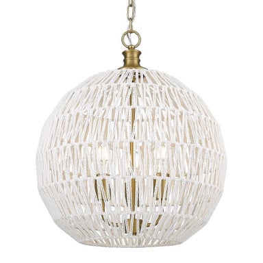 Florence 3 Light Large Pendant by Golden - 6933-3P