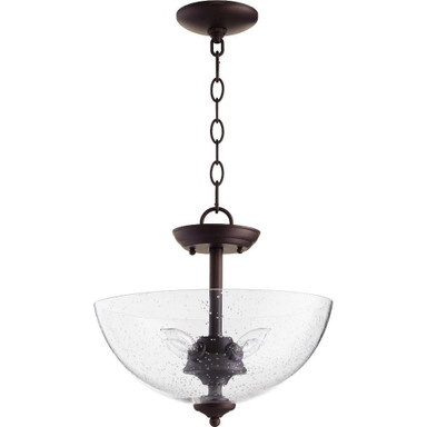 4 Light Medium Bowl Dual Mount Pendant by Quorum - 2840-14