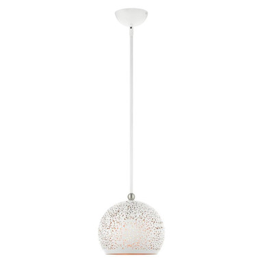 Charlton 1 Light Small Pendant 18.75 Inch Tall by Livex - 49181