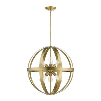 Stoneridge 6 Light Large Pendant by Livex - 49646