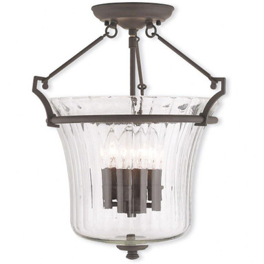 Cortland 3 Light Medium Pendant by Livex - 50924