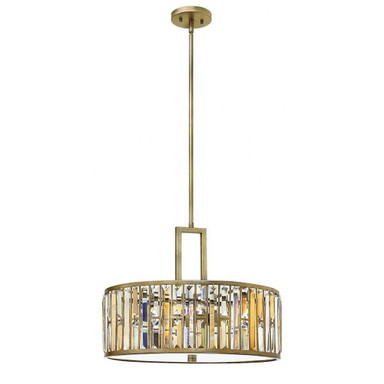 Gemma 3 Light Large Foyer Pendant 21.25 Inch Wide by Fredrick Ramond - FR33735