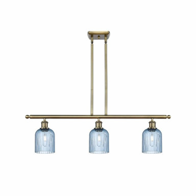Bridal Veil 3 Light Stem Hung Island36 Inch Wide by Innovations - 516-3I-G559-5-GL