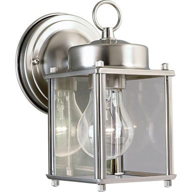 Flat 1 Light Outdoor Wall Lantern by Progress - P5607