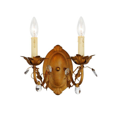 Elegante 2 Light Candle Style Wall Sconce by Maxim - 2857