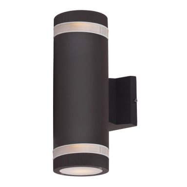 Lightray 2 Light Wall Sconce 12 Inch Tall by Maxim - 6112