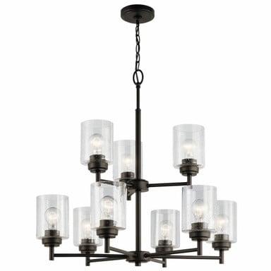 Winslow 9 Light Large 2 Tier Chandelier by Kichler - 44031