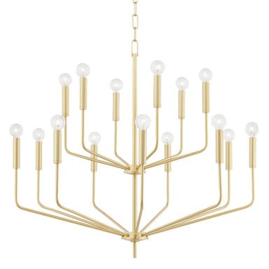 Bailey 15 Light Oversized 2 Tier Chandelier by Mitzi - H516815
