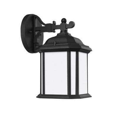 Kent 1 Light Outdoor Satin Etched Glass Wall Lantern by Generation - 84529