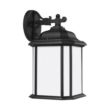 Kent 1 Light Satin Etched Glass Wall Lantern 15 Inch Tall by Generation - 84531