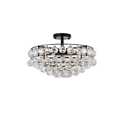Savannah 5 Light 18 Inch Wide Flush Mount by Elegant - 1107F18