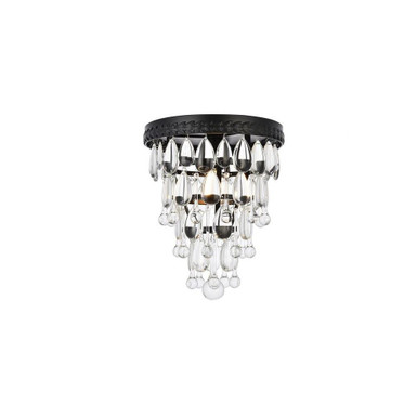 Nordic 1 Light 9 Inch Wide Flush Mount by Elegant - 1219F9