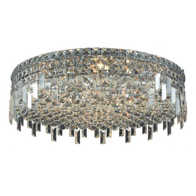 Maxime 9 Light 24 Inch Wide Flush Mount by Elegant - V2031F24