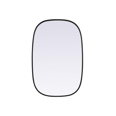 Brynn Metal Frame Oval Mirror 36 Inch Tall X 24 Inch Wide by Elegant Decor - MR2B2436