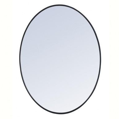 Decker Oval Mirror 30 Inch Tall and 40 Inch Wide by Elegant Decor - MR4630