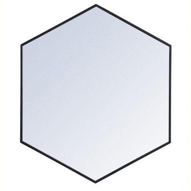 Decker Hexagon Mirror 32 Inch Tall and 38 Inch Wide by Elegant Decor - MR4538