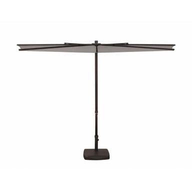 9 Foot Aluminum Manual Lift Rectangle Half Umbrella by Simply Shade - SSUA4599
