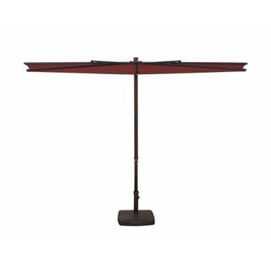 9 Foot Aluminum Manual Lift Rectangle Half Umbrella by Simply Shade - SSUA4599