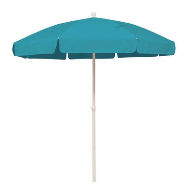 6.5 Foot Aluminum Manual Lift Round Beach Umbrella by Simply Shade - SSUB865KIT