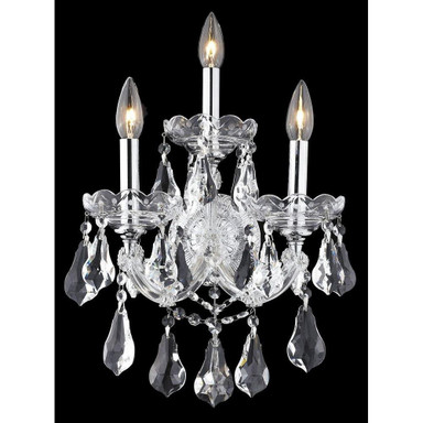 Maria Theresa 3 Light Wall Sconce 22 Inch Tall by Elegant - 2801W3