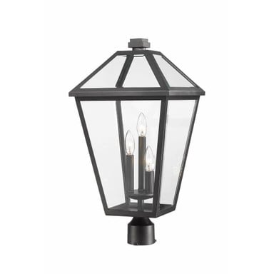 Talbot 3 Light Outdoor Post Mount Lantern 12.25 x 24.25 Inches by Z Lite - 579PHXLR