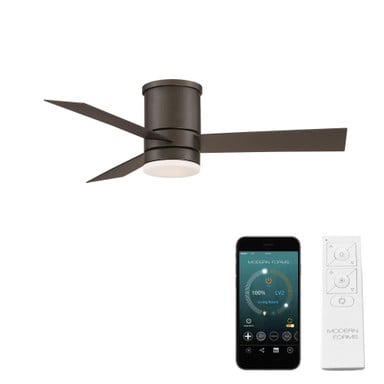 Axis 44 Inch 3 Blade Flush Mount Ceiling Fan with Light Kit by Modern Forms - FH-W1803-4412