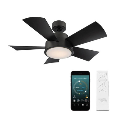 Vox 5 Blade Ceiling Fan with Light Kit 38 Inch Wide by Modern Forms - FR-W1802-38L