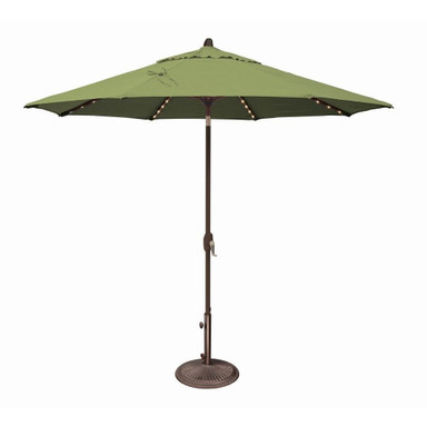 Lanai 9 Foot Aluminum Crank Lift Octagon Market Umbrella by Simply Shade - SSUM81L