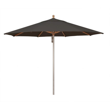 11 Foot Anodized Aluminum Pulley Lift Round Market Umbrella by Simply Shade - SSUWA811SS
