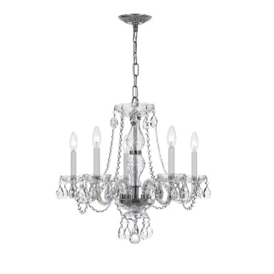 Traditional Crystal 5 Light Medium Chandelier by Crystorama 5085