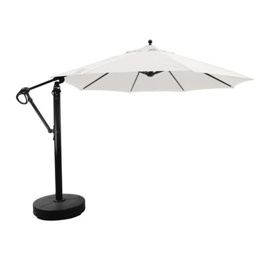 11 Foot Aluminum Manual Lift Round Cantilever Umbrella by Galtech - 887