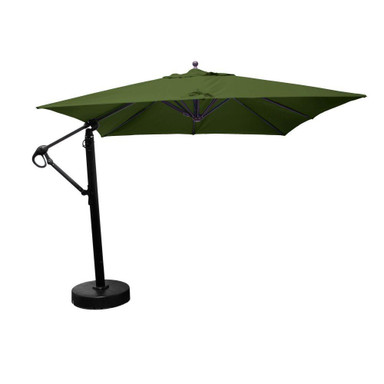 10 Foot Aluminum Manual Lift Square Cantilever Umbrella by Galtech - 897