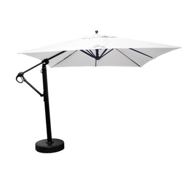 10 Foot Aluminum Manual Lift Square Cantilever Umbrella by Galtech - 897