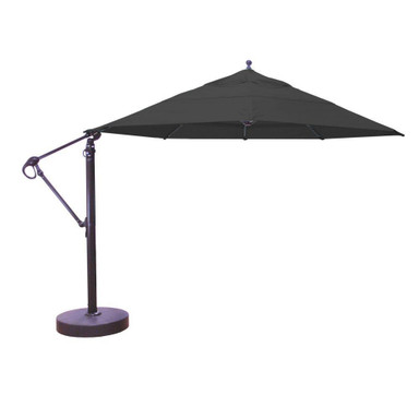 13 Foot Aluminum Manual Lift Round Cantilever Umbrella by Galtech - 899