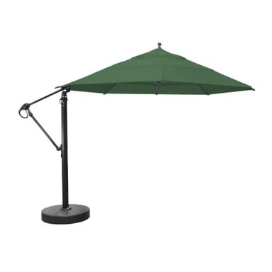 13 Foot Aluminum Manual Lift Round Cantilever Umbrella by Galtech - 899