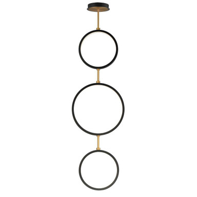 Hoopla 14W 3 LED Chandelier 49 Inch Tall and 15.75 Inch Wide by ET2 - E24321