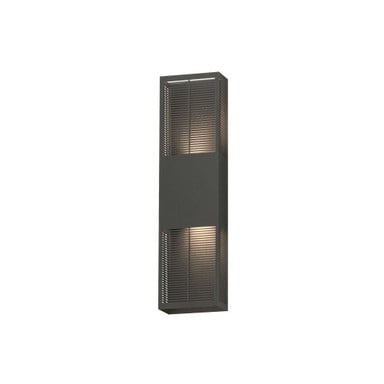 Grate 12W 2 LED Outdoor Wall Mount 24 Inch Tall and 6.25 Inch Wide by ET2 - E30394