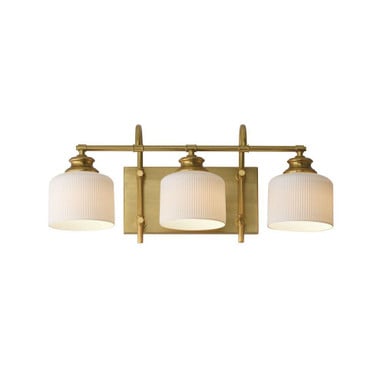 Bisque 3 Light Bath Vanity 10 Inch Tall and 24 Inch Wide by Maxim - 21493