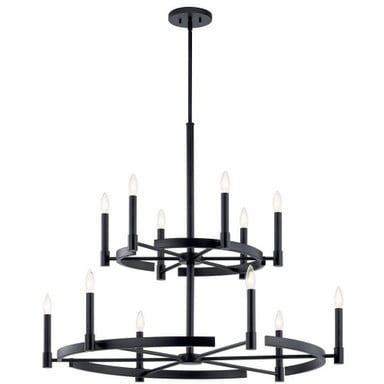 Tolani 12 Light Oversized 2 Tier Chandelier by Kichler - 52428