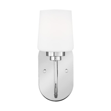 1 Light Traditional Wall Sconce with Etched/White Glass-11.38 Inches H by 4.5 Inches W - 73-BEL-4561281