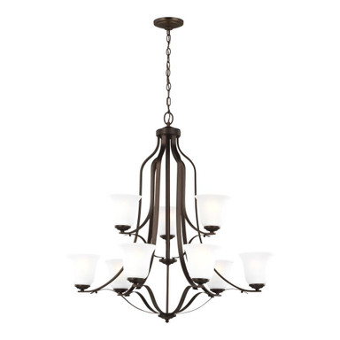 Traditional Nine Light Chandelier - 73-BEL-4569285
