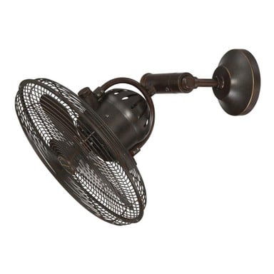 Bellows IV 14 Inch Cage Wall Fan with Adjustable Arm by Craftmade - BW414