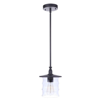 Canon 1 Light Outdoor Pendant 9.65 Inch Tall and 7.5 Inch Wide by Craftmade - ZA3611