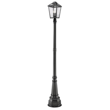 Charter Meadow 3 Light Outdoor Post Mount Lantern 14.17 x 104.75 In by BSH - 372-BEL-2750748
