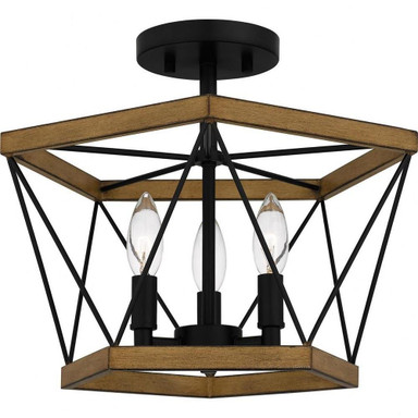 Nazer Close 3 Light 15 Inch Wide Semi Flush Mount by Bailey Street Home - 71-BEL-4926085