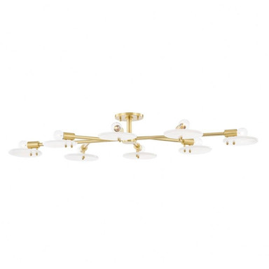 Tavistock Brow 8 Light 48 Inch Wide Semi Flush Mount by Bailey Street Home - 735-BEL-4350499