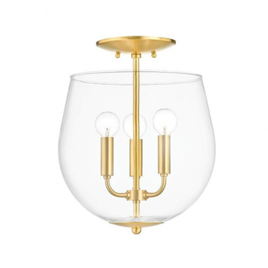 Banbury Causeway 3 12.5 Inch Wide Semi Flush Mount by Bailey Street Home - 735-BEL-4623830