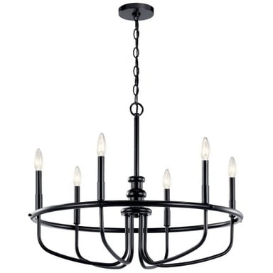 Capitol Hill 6 Light Large Chandelier by Kichler - 52304