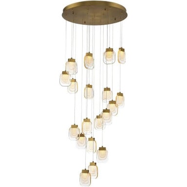 Lloyd By-Pass 19 Light Large Round Chandelier by Bailey Street Home - 79-BEL-4187026